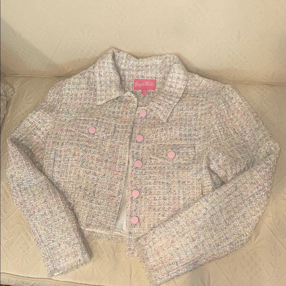 Sugar Thrillz Tweed Cropped Jacket